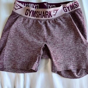Gymshark Women's Maroon Heathered Athletic Shorts